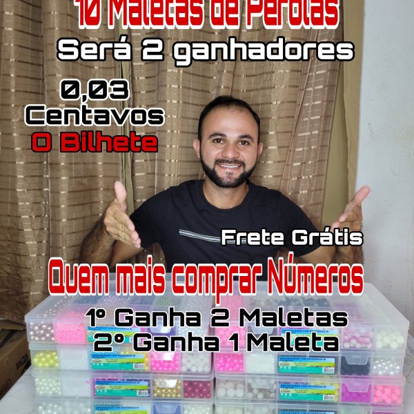 10 Maletas de Pérolas ABS